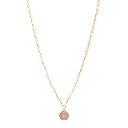 Hermes 18K Rose Gold Diamond Gambade Clou de Selle Necklace 1 of 5