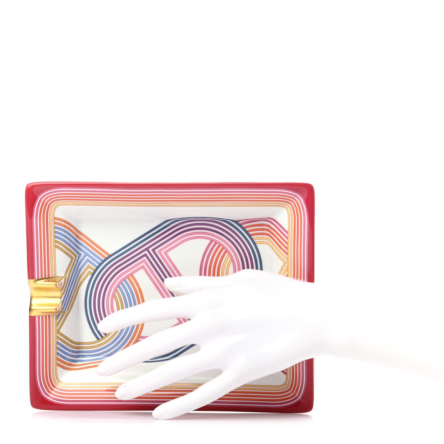 Hermes Porcelain Circuit 24 Ashtray 2 of 5