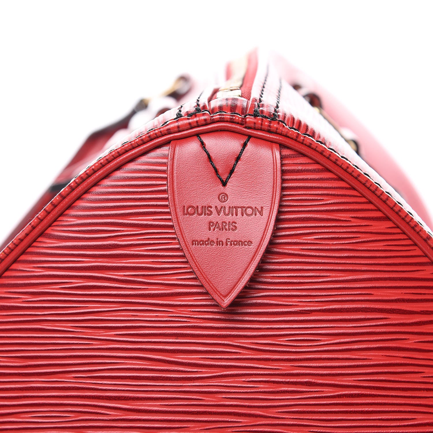 Louis Vuitton Epi Speedy 30 Castillan Red 6 of 15