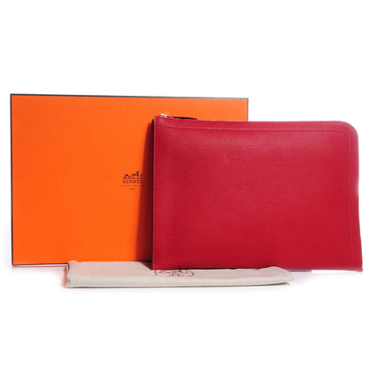 Hermes Evercolor Zip Tablet Portfolio Rouge Vif 8 of 8