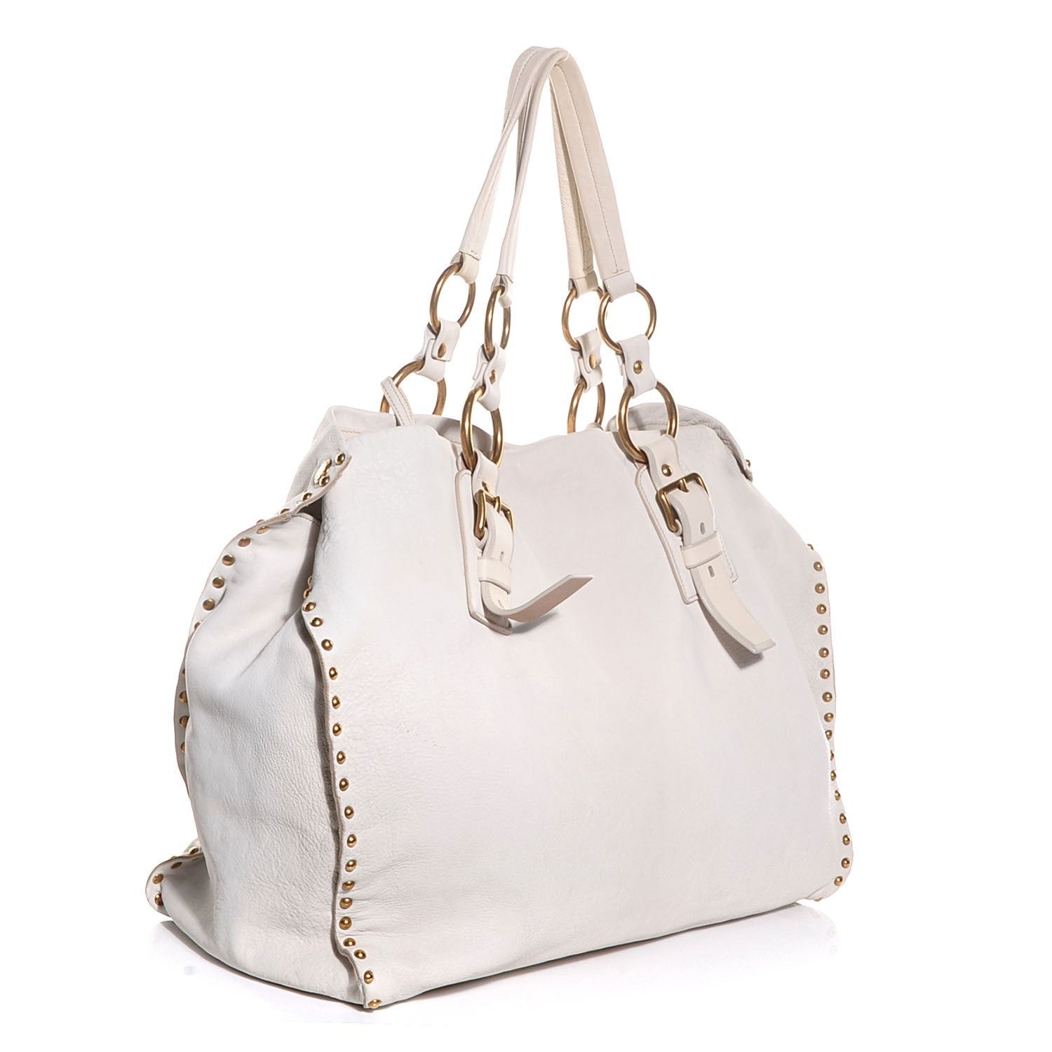 Prada Nappa Aviator Shopping Tote Talco 4 of 9