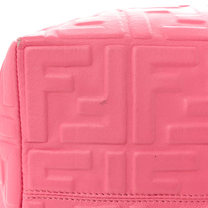 Fendi Nappa FF 1974 Embossed Small Boston Rosa Fluo 12 of 12