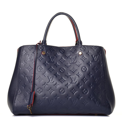Louis Vuitton Empreinte Montaigne GM Marine Rouge 1 of 9