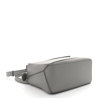 Loewe Soft Grained Calfskin Small Puzzle Bag Pearl Grey 4 of 9