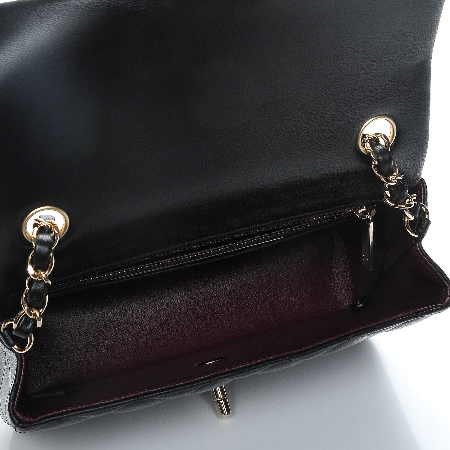 Chanel Lambskin Quilted Mini Rectangular Flap Black 5 of 8