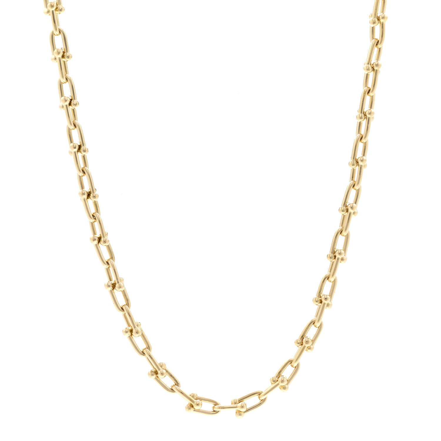Tiffany 18K Yellow Gold Small HardWear Link Necklace 1 of 5