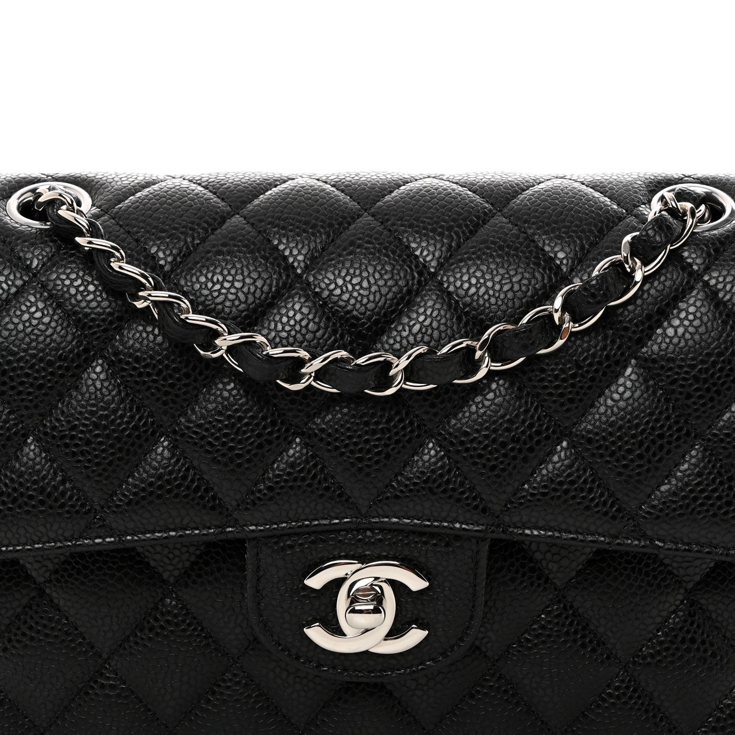 Chanel Caviar Quilted Small Double Flap Black 8 of 10