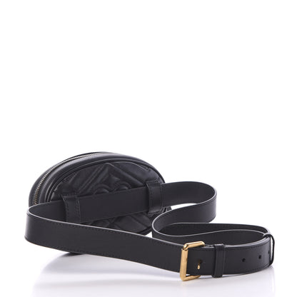 Gucci Calfskin Matelasse GG Marmont Belt Bag 105 42 Black 2 of 9