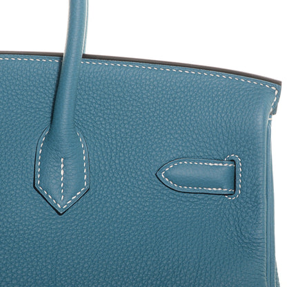 Hermes Togo Birkin 35 Blue Jean 26 of 26