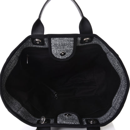 Chanel Canvas Medium Deauville Tote Charcoal 4 of 5