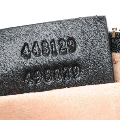 Gucci Calfskin Matelasse Mini GG Marmont Chain Bag Black 7 of 8