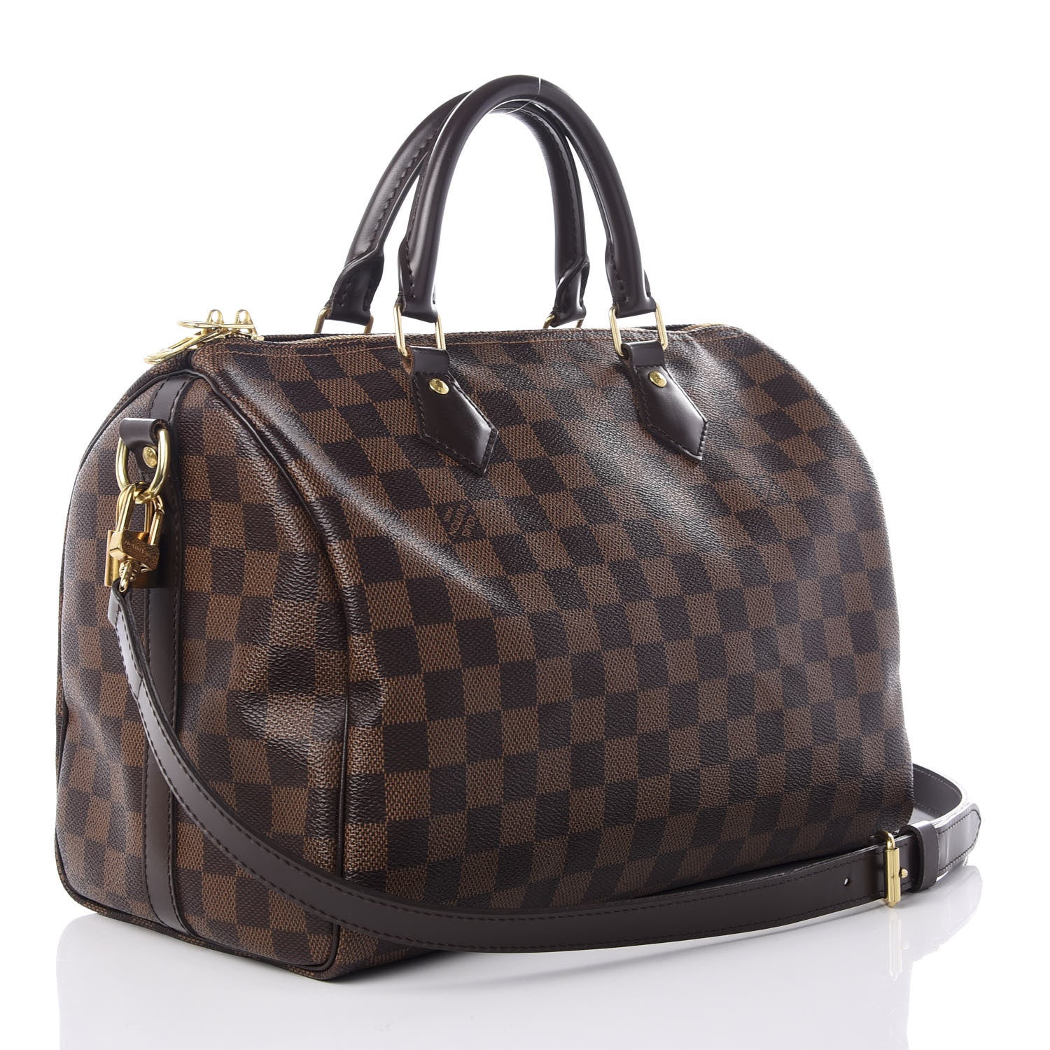 Louis Vuitton Damier Ebene Speedy Bandouliere 30 2 of 7