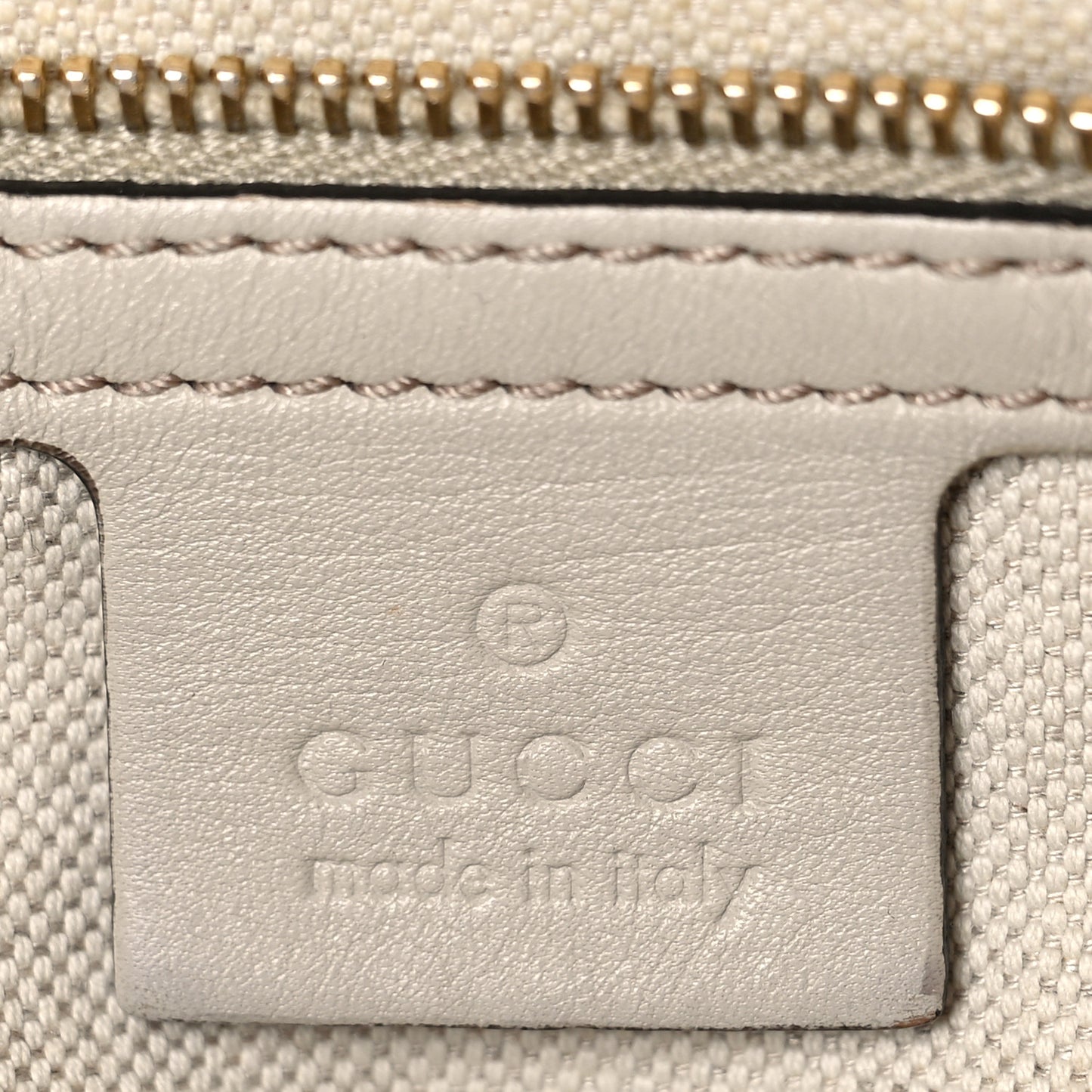Guccissima Heart Bit Charm Top Handle Tote Off Off White