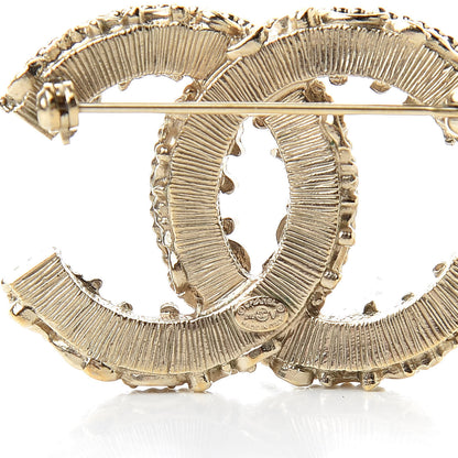 Chanel Enamel CC Baroque Brooch Black Gold 4 of 4