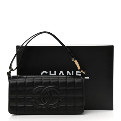 Chanel Lambskin Quilted CC Chocolate Bar Flap Black 15 of 15