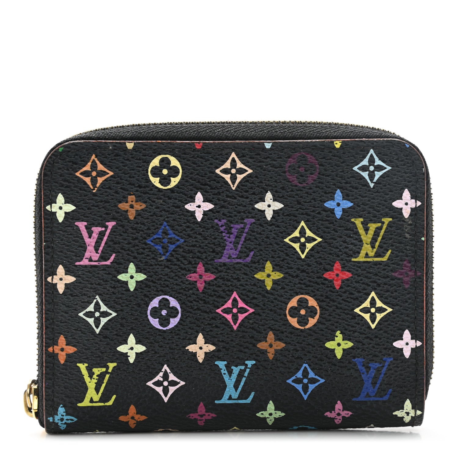 Louis Vuitton Monogram Multicolor Zippy Coin Purse Black Grenade 1 of 6