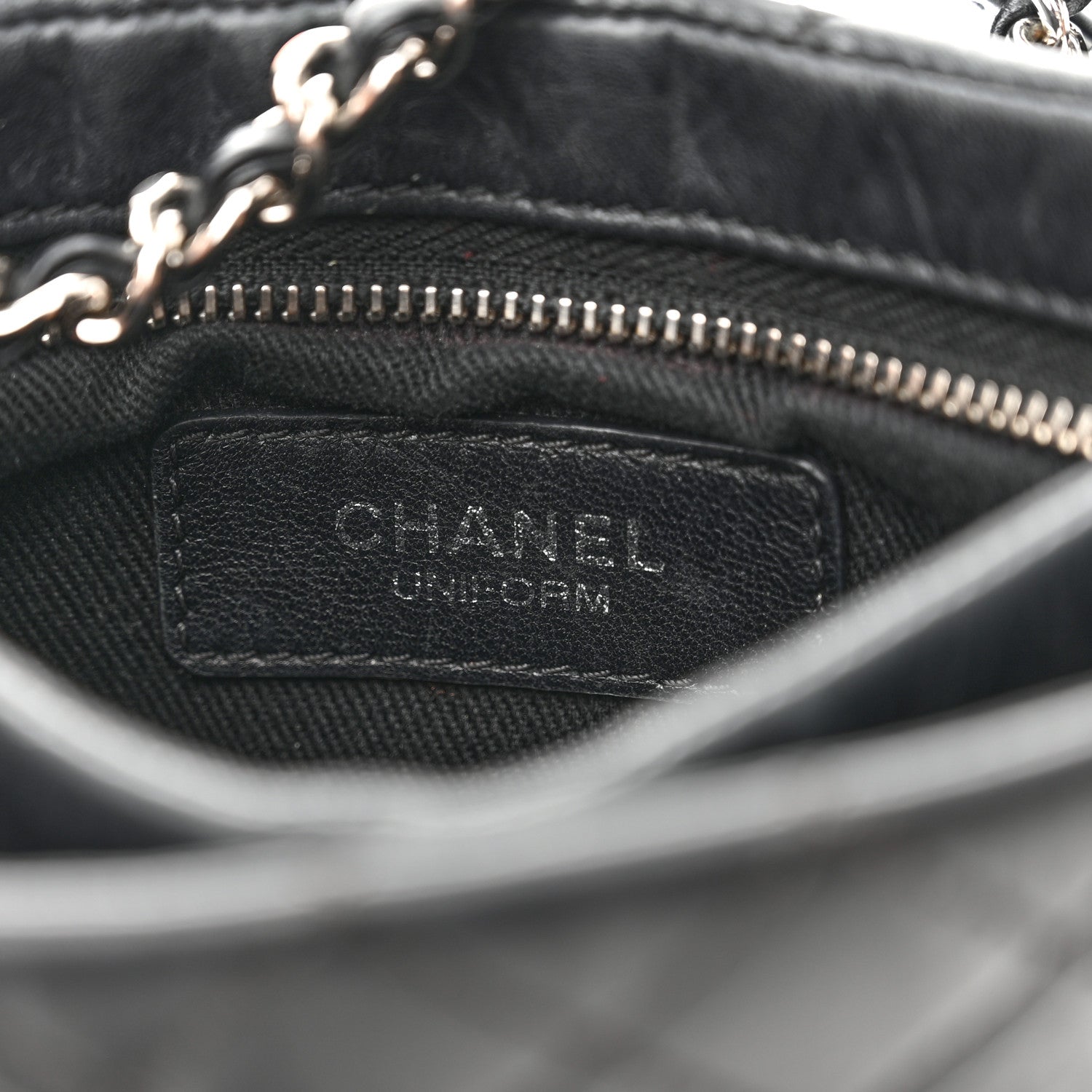 Chanel Aged Calfskin Quilted Crossbody Bag Black 5 of 11