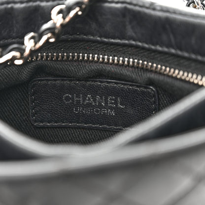 Chanel Aged Calfskin Quilted Crossbody Bag Black 5 of 11