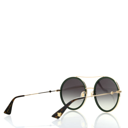 Gucci Metal Round Frame Sunglasses GG0061S Blue Red 4 of 8