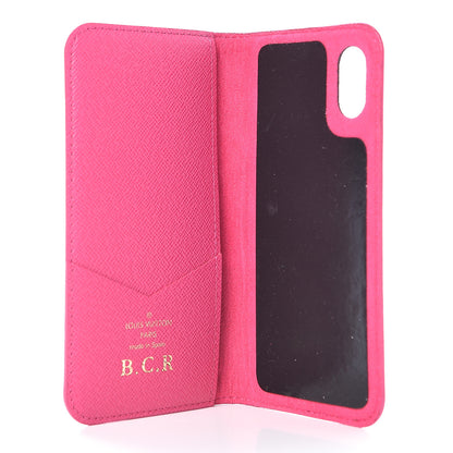 Louis Vuitton Monogram iPhone X Folio Case Rose Pop 5 of 12
