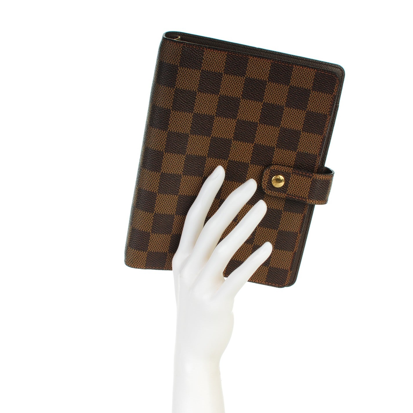 Damier Ebene Medium Ring Agenda Cover