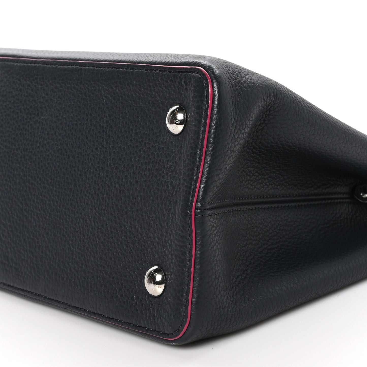 Taurillon Capucines MM Cobalt Fuchsia
