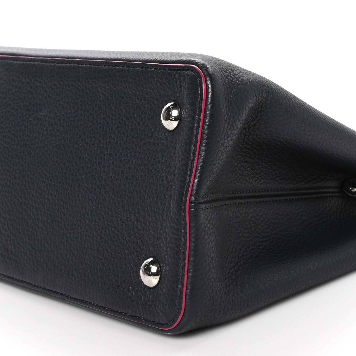 Louis Vuitton Taurillon Capucines MM Cobalt Fuchsia 10 of 13