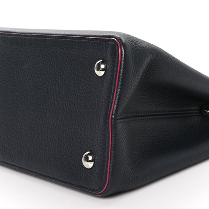 Louis Vuitton Taurillon Capucines MM Cobalt Fuchsia 10 of 13