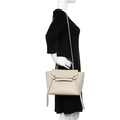 Celine Grained Calfskin Micro Belt Bag Linen 2 of 14