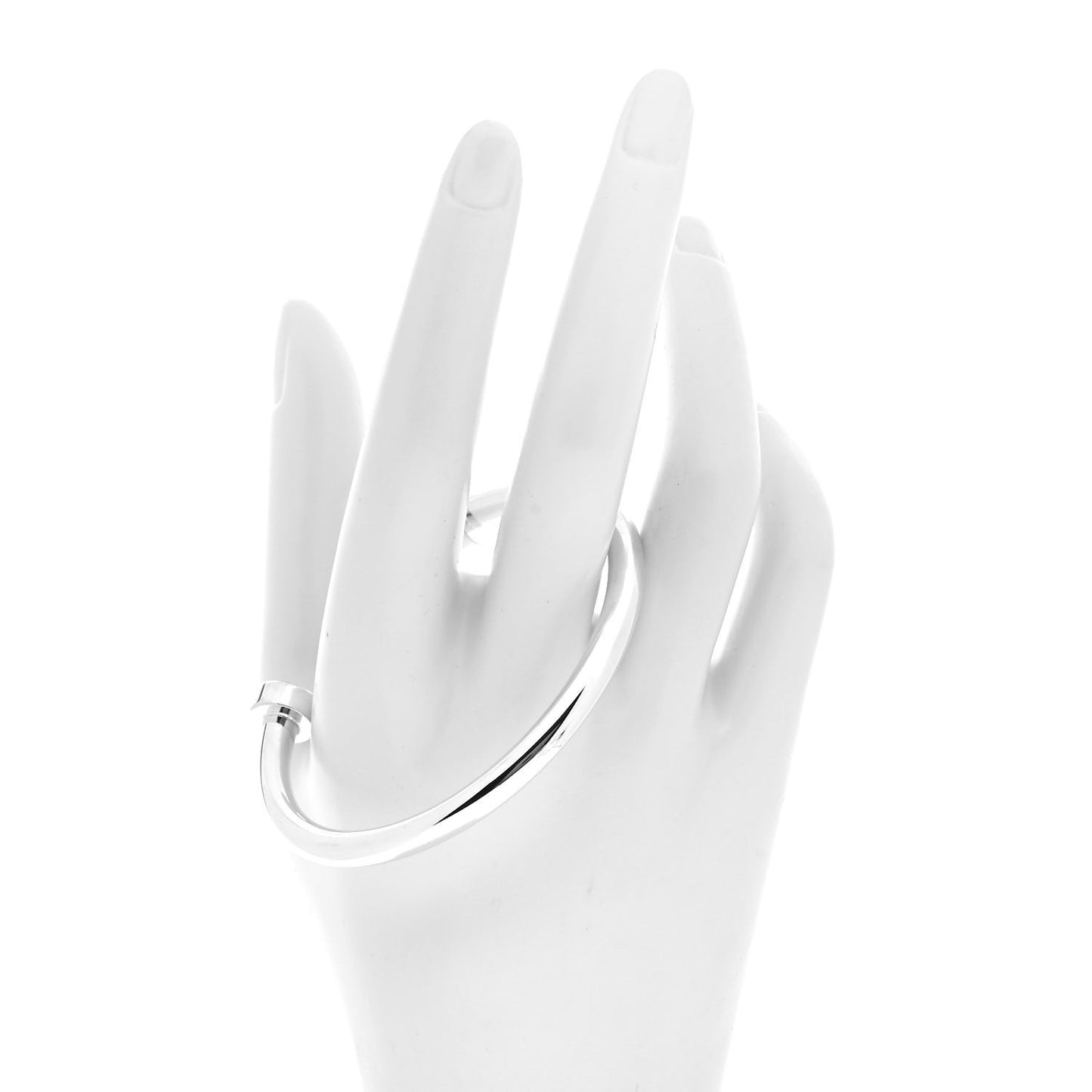 Sterling Silver Return to Tiffany Narrow Circle Edge Cuff Bracelet