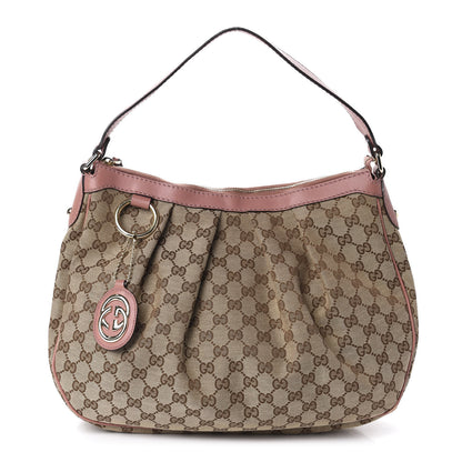 Gucci Monogram Medium Sukey Hobo Pink 1 of 13