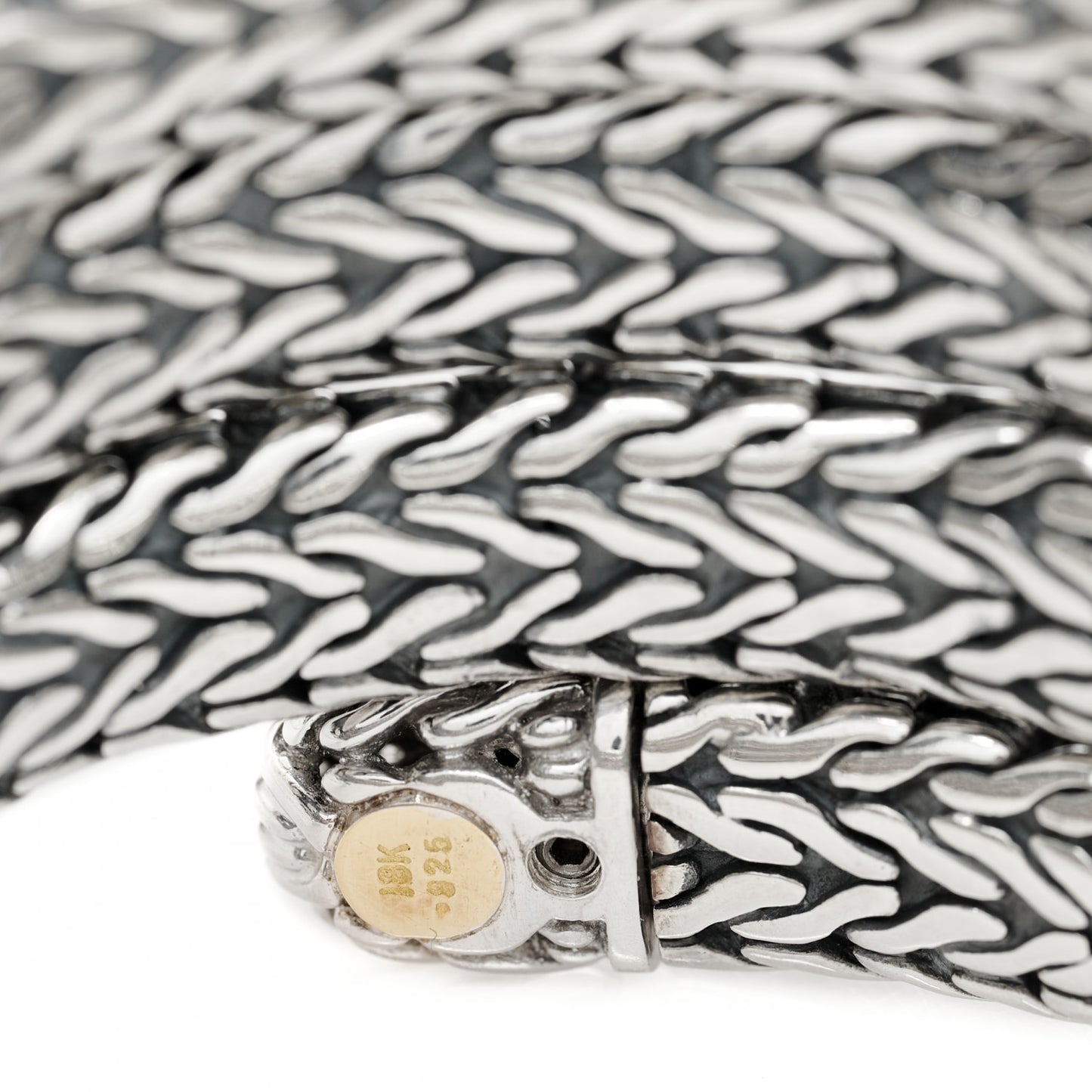 Sterling Silver 18K Yellow Gold Diamond Triple Coil Bracelet