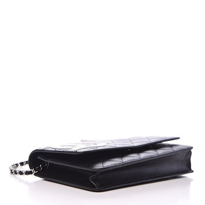Chanel Calfskin Quilted Cambon Wallet On Chain WOC Black 4 of 13