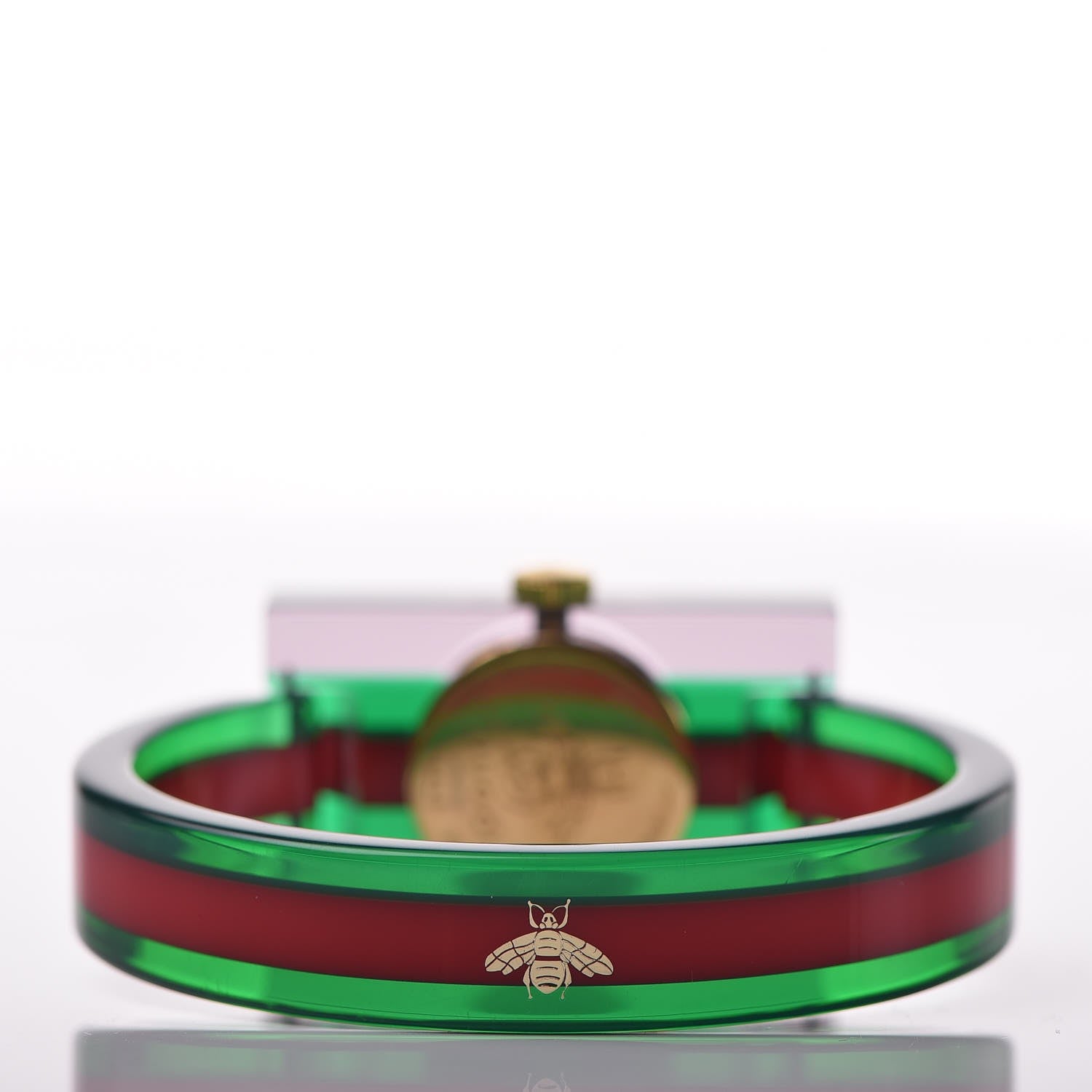 Gucci Stainless Steel Plexiglass 24mm Quartz Watch 4 of 6