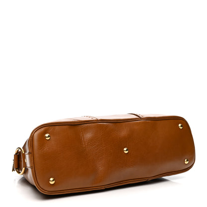 Saint Laurent Calfskin Oversized Muse Brown 4 of 10