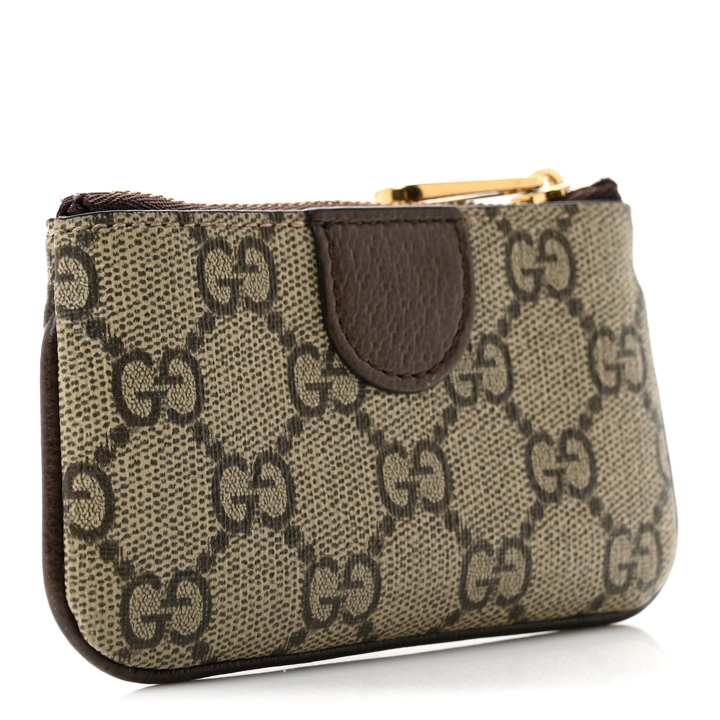 GG Supreme Monogram Web Ophidia Key Case  Beige New Acero