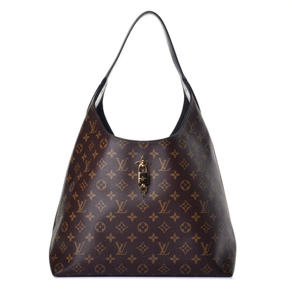 Louis Vuitton Monogram Flower Hobo Black 1 of 10