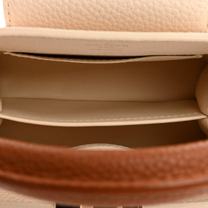 Louis Vuitton Taurillon Capucines Mini Beige Brown 5 of 10