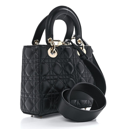 Christian Dior Lambskin Cannage Small My ABCDior Lady Dior Black 3 of 11