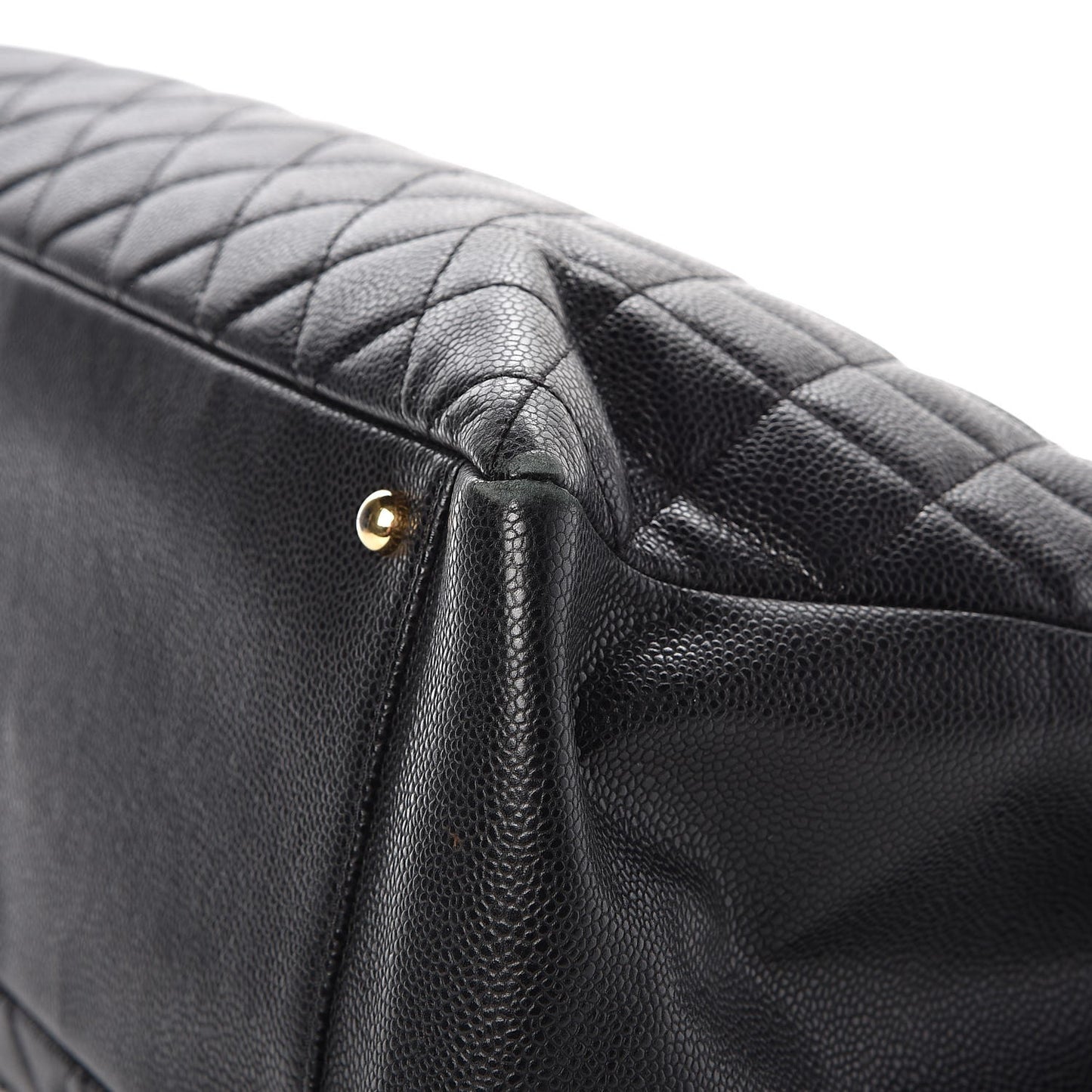 Caviar Quilted XL Grand Shopping Tote GST Black