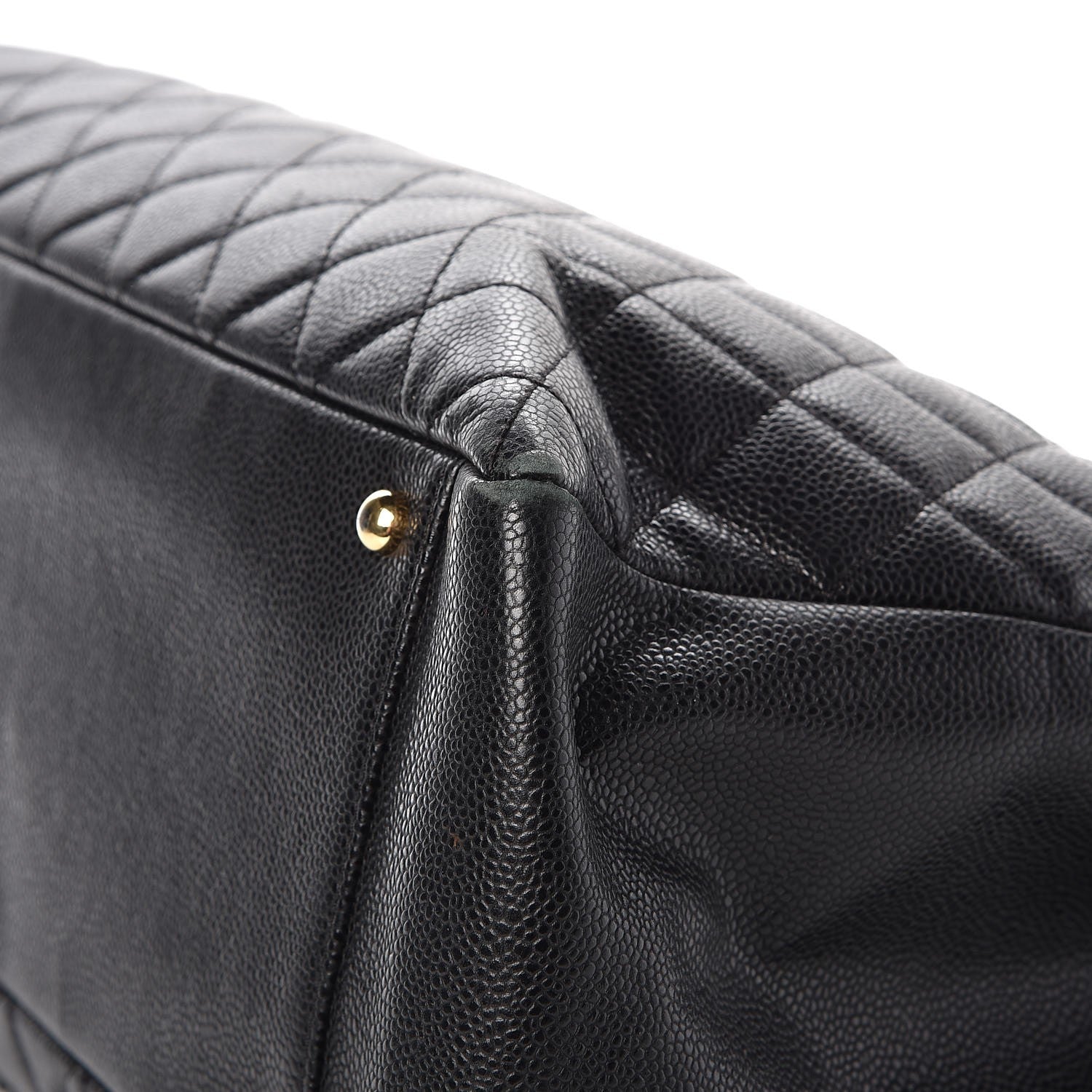 Chanel Caviar Quilted XL Grand Shopping Tote GST Black 10 of 13