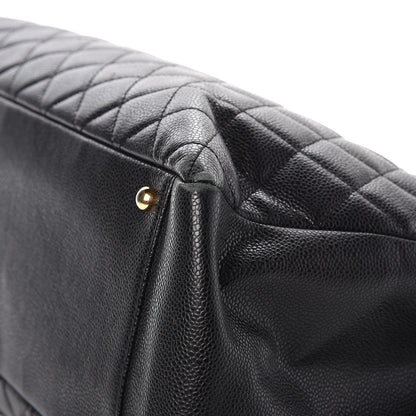 Chanel Caviar Quilted XL Grand Shopping Tote GST Black 10 of 13