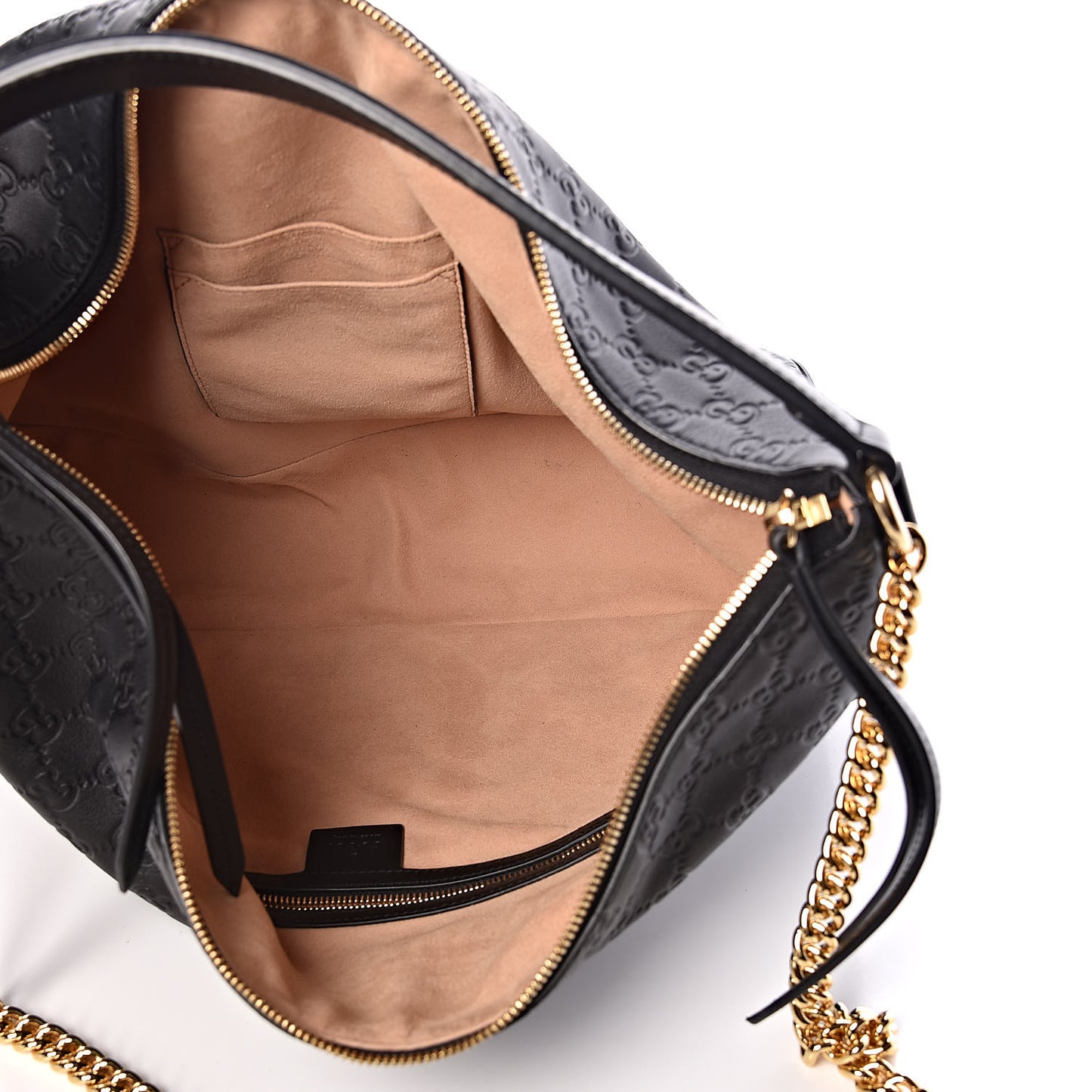 Guccissima Signature Large Linea A Hobo Black