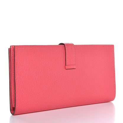 Hermes Chevre Mysore Bearn Gusset Wallet Rose Azalee 3 of 8