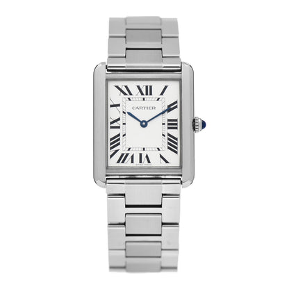 Cartier Stainless Steel 27mm Tank Solo Quartz Watch 1 of 5