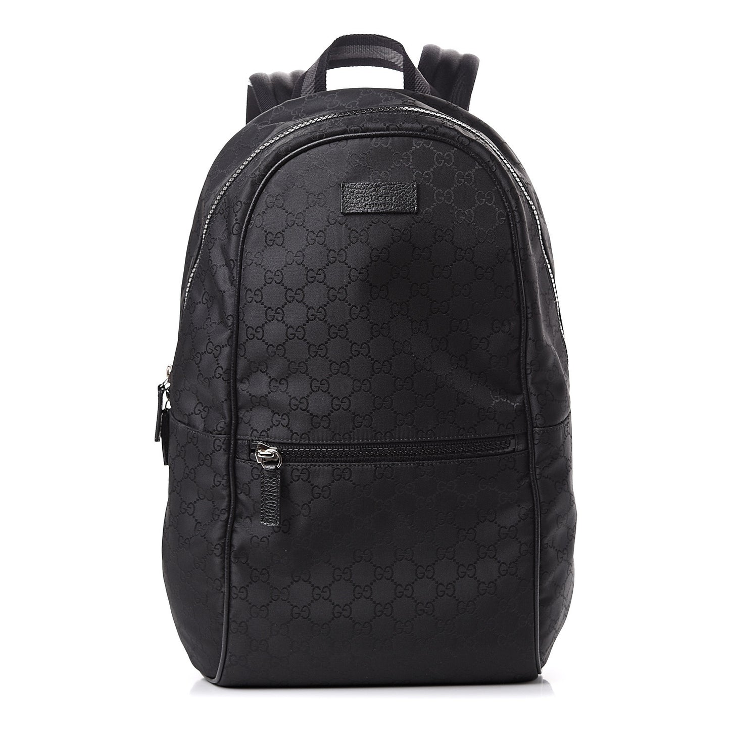 Nylon Monogram Slim Backpack Black