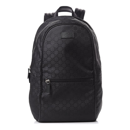 Gucci Nylon Monogram Slim Backpack Black 1 of 11