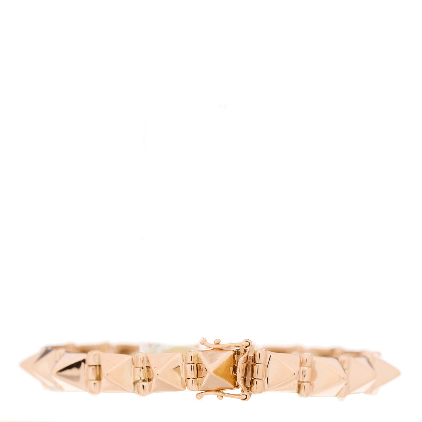 14K Rose Gold Diamond Small Spike Bracelet