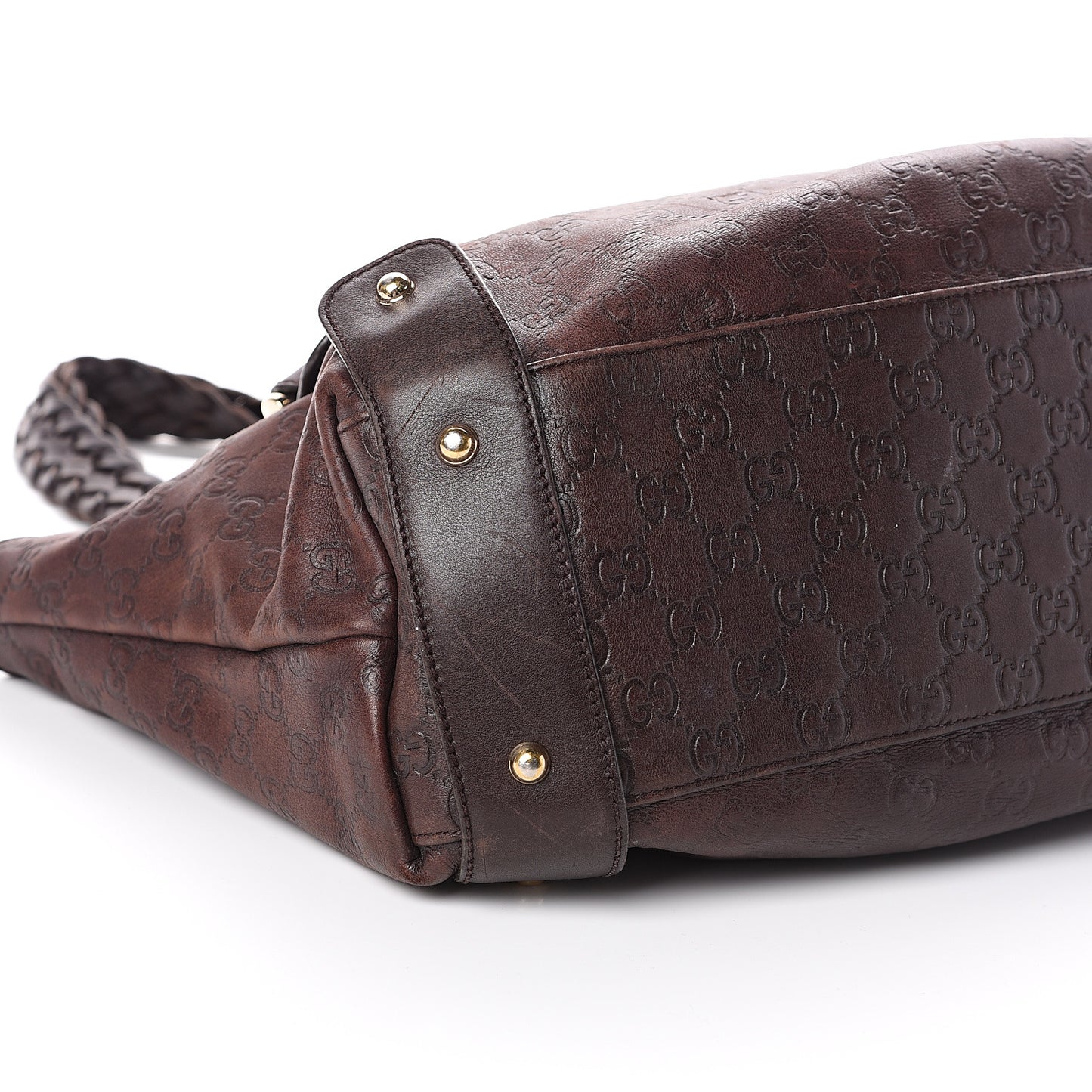 Guccissima Medium Pelham Shoulder Bag Dark Brown