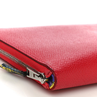 Hermes Epsom Silk'In Wallet Bougainvillea 9 of 15